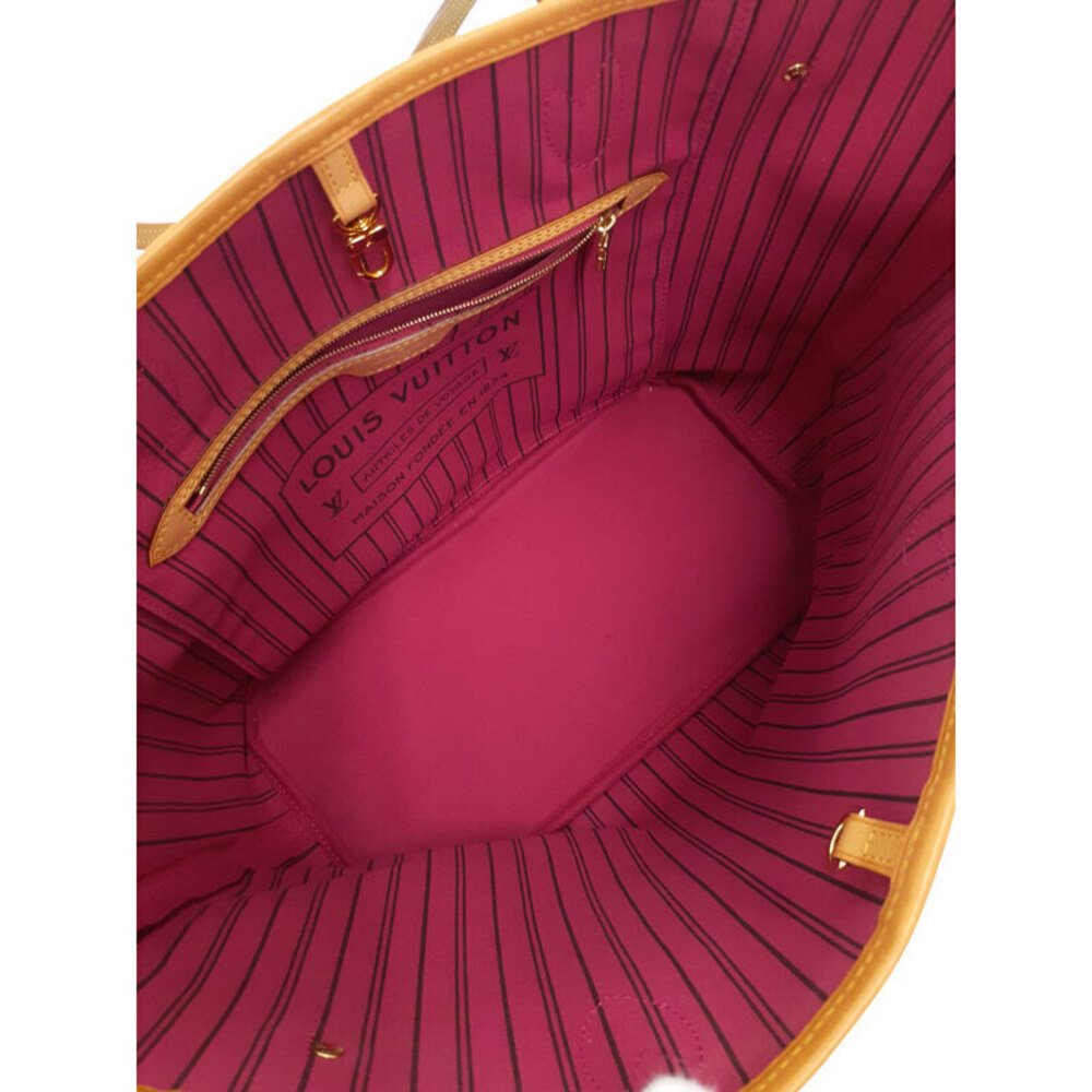 Louis Vuitton Monogram Leather Brown Neverfull Tote Bag - Picture 3 of 8